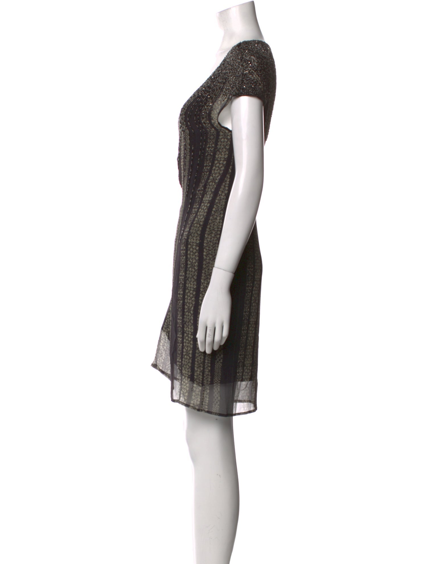 Gary Graham Silk Knee-Length Dress
