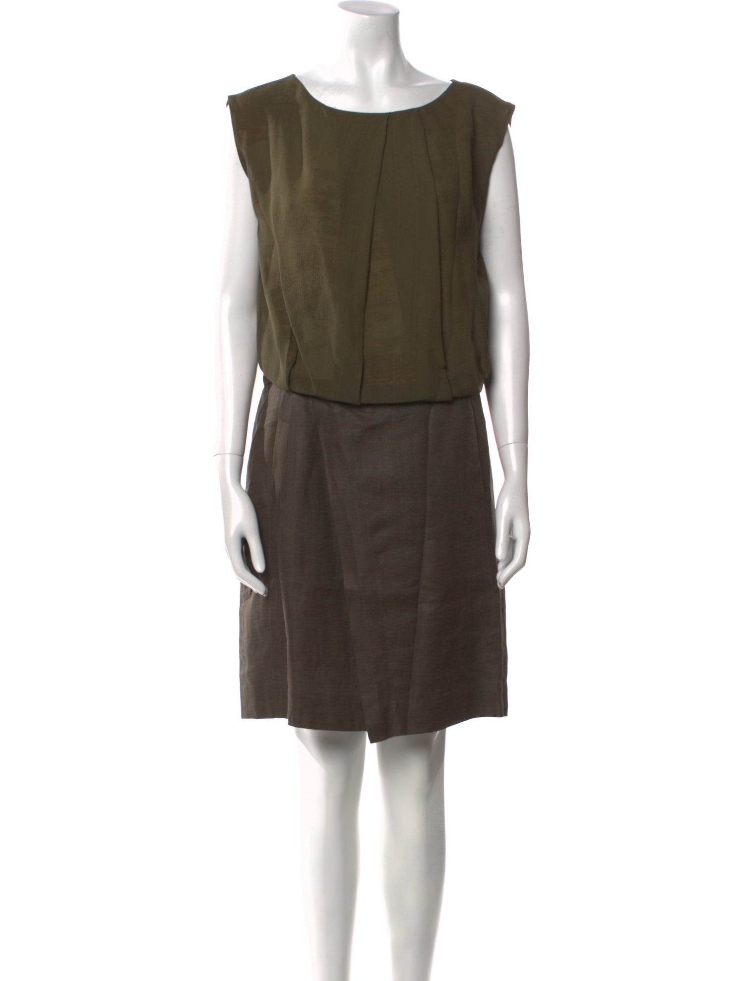 Gary Graham Bateau Neckline Knee-Length Dress