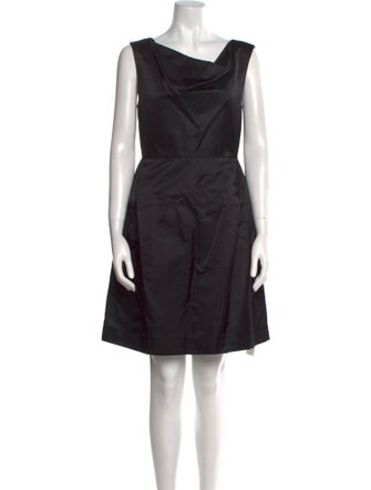 Gary Graham Cowl Neck Mini Dress