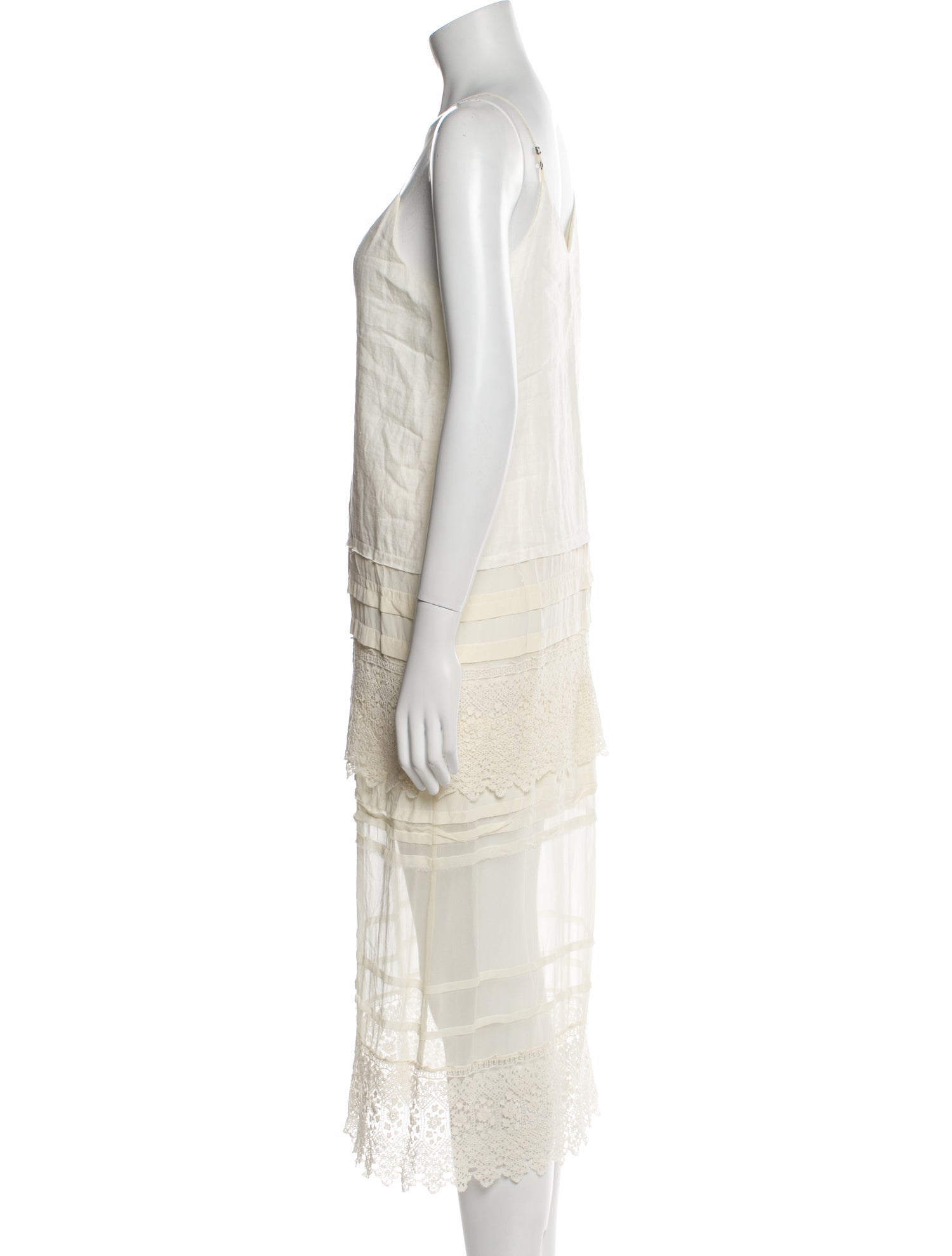 Gary Graham Linen Midi Length Dress