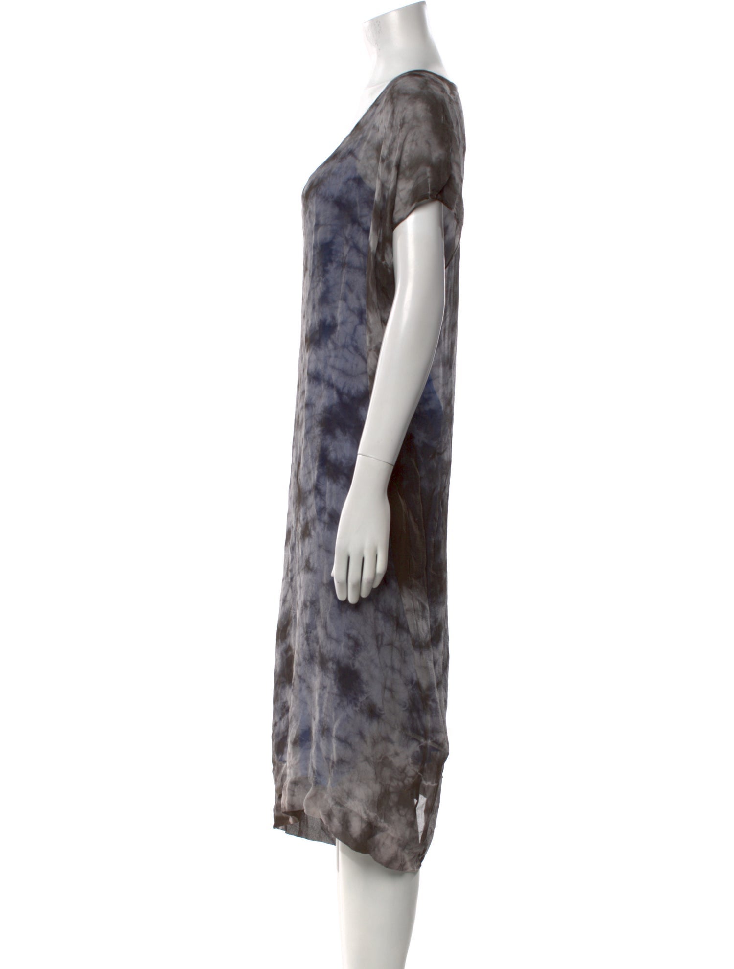 Gary Graham Silk Midi Length Dress