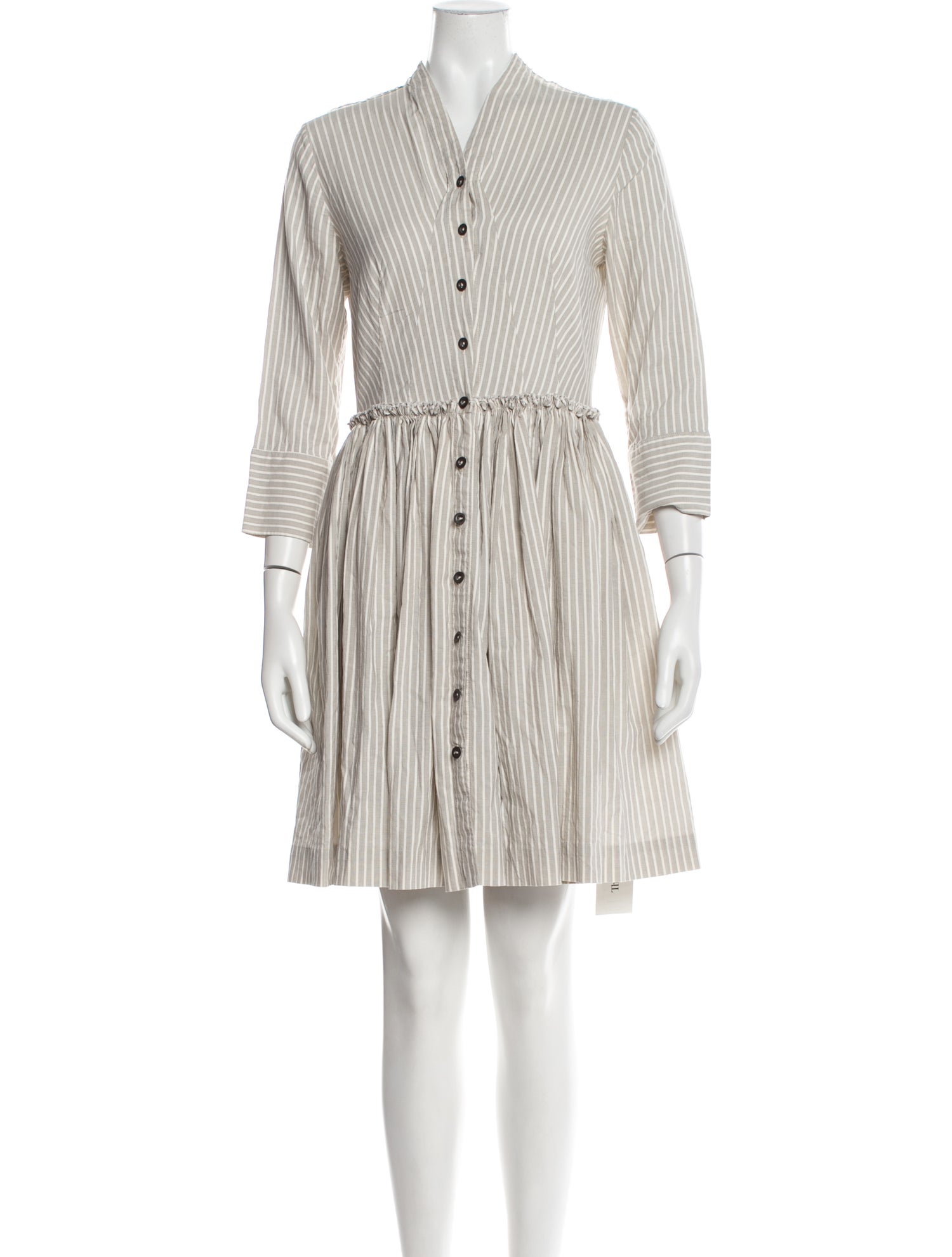 Gary Graham Striped Mini Dress