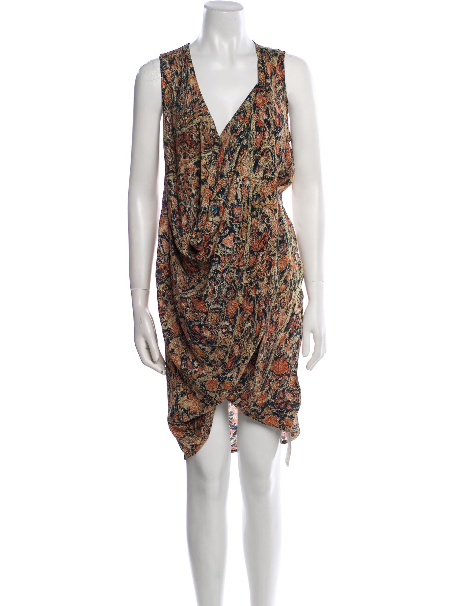 Gary Graham Silk Knee-Length Dress