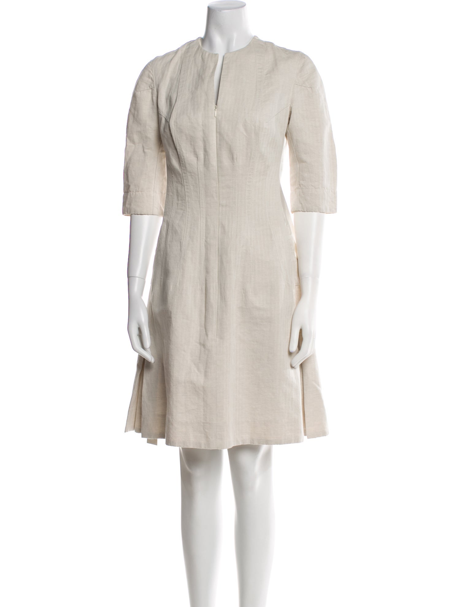 Gary Graham Crew Neck Knee-Length Dress