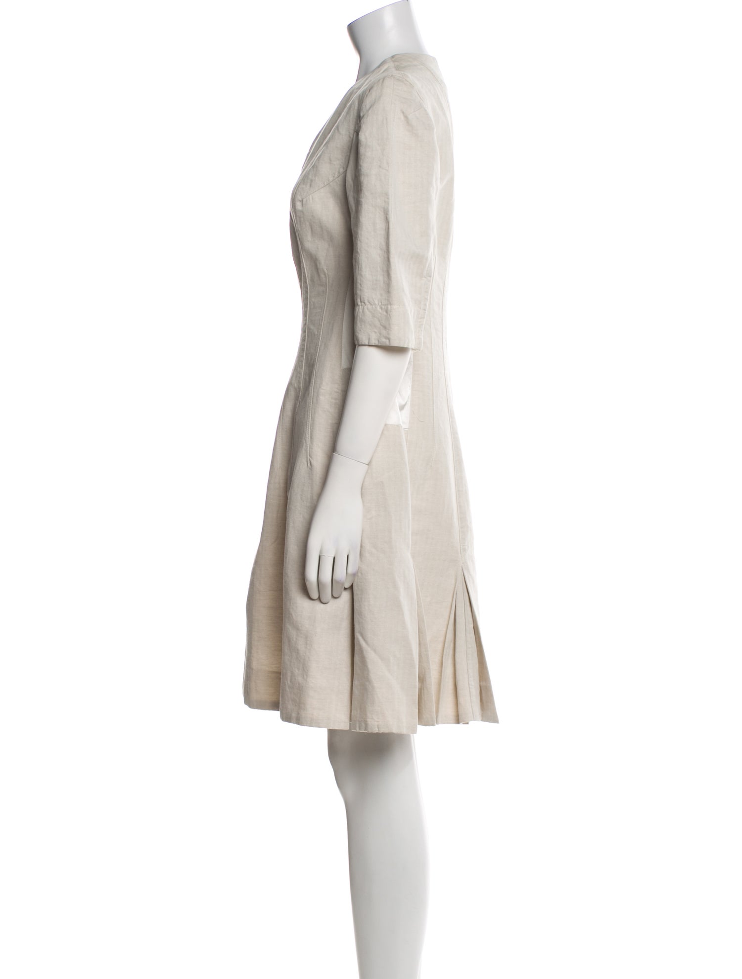 Gary Graham Crew Neck Knee-Length Dress