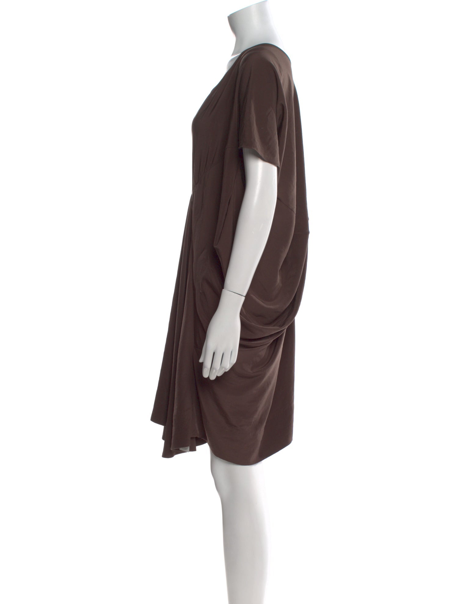 Gary Graham Scoop Neck Knee-Length Dress