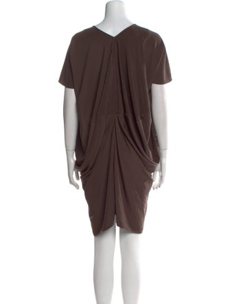 Gary Graham Scoop Neck Knee-Length Dress