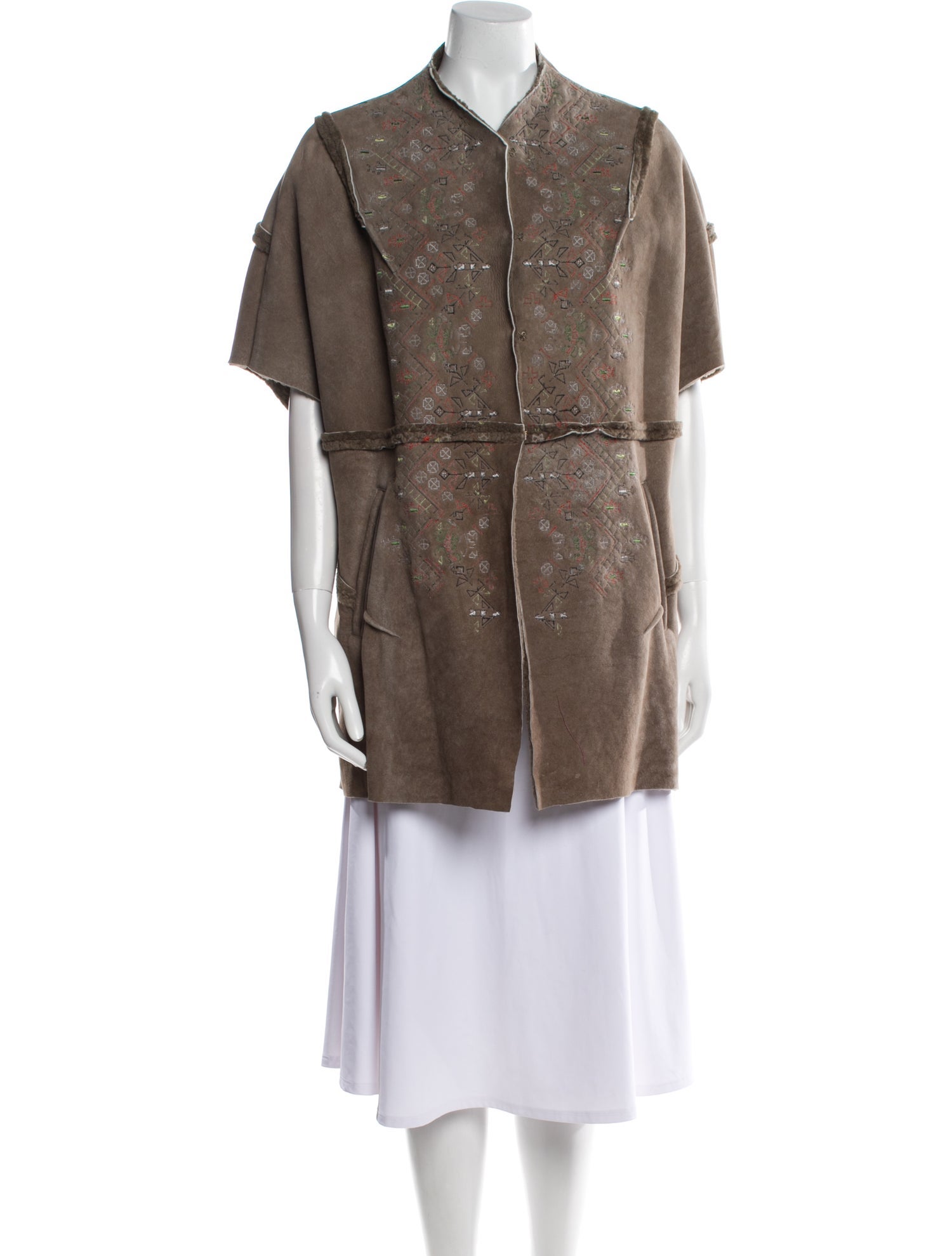 Gary Graham Leather Vest w/ Tags