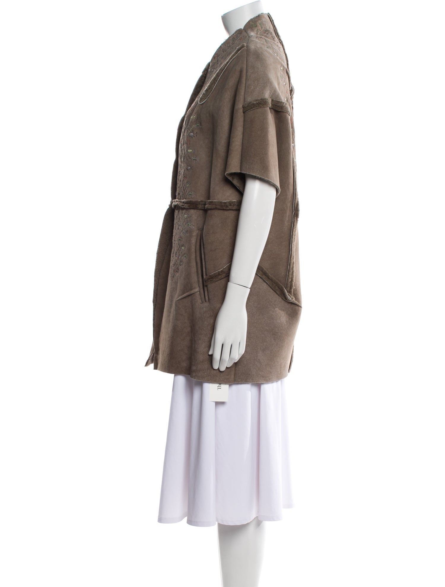 Gary Graham Leather Vest w/ Tags