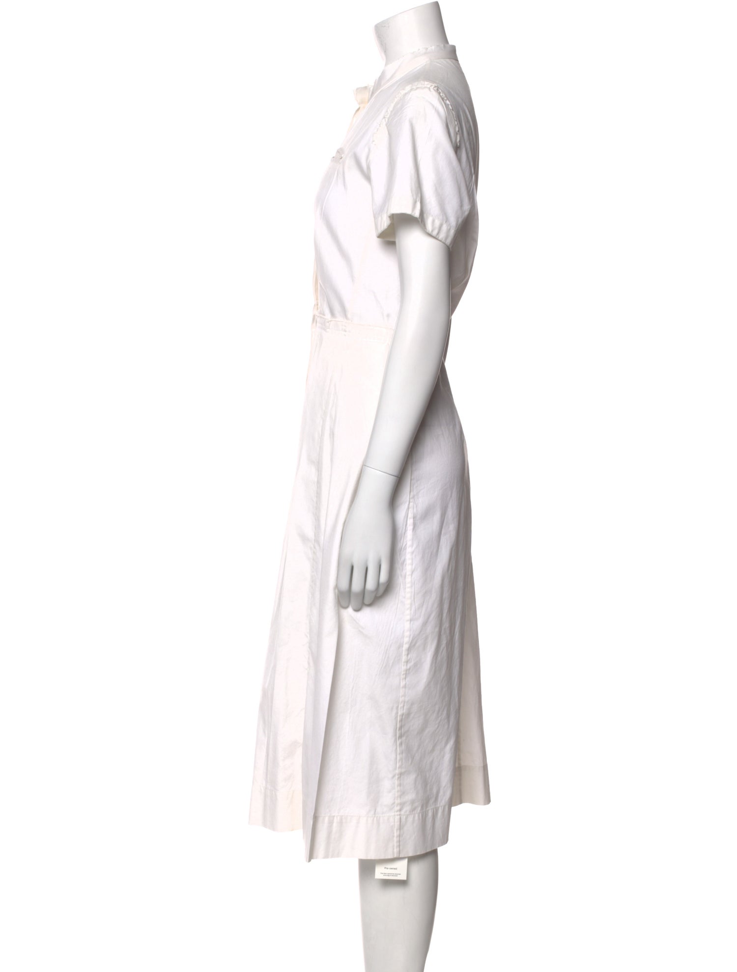 Gary Graham Mock Neck Midi Length Dress