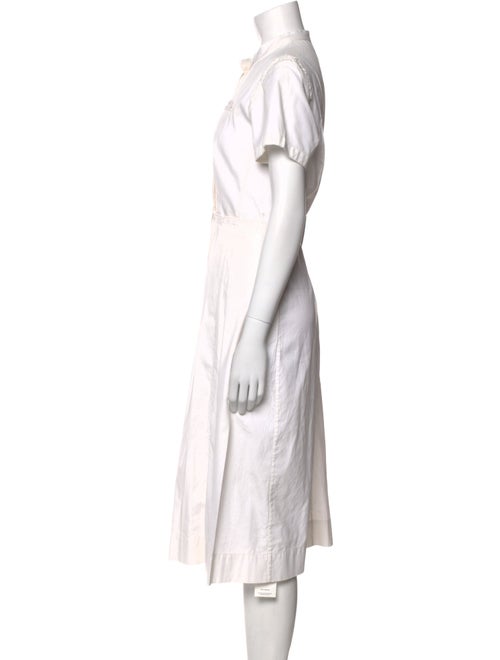 Gary Graham Mock Neck Midi Length Dress