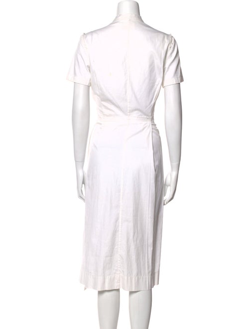 Gary Graham Mock Neck Midi Length Dress