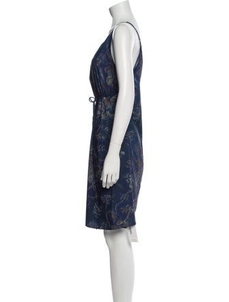 Gary Graham Floral Print Knee-Length Dress