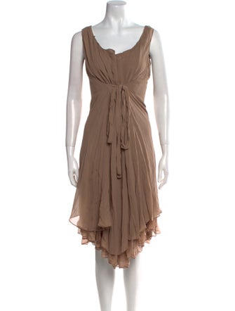 Gary Graham Silk Midi Length Dress