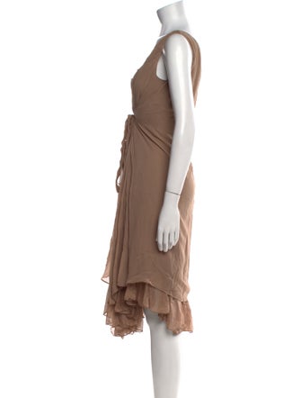 Gary Graham Silk Midi Length Dress