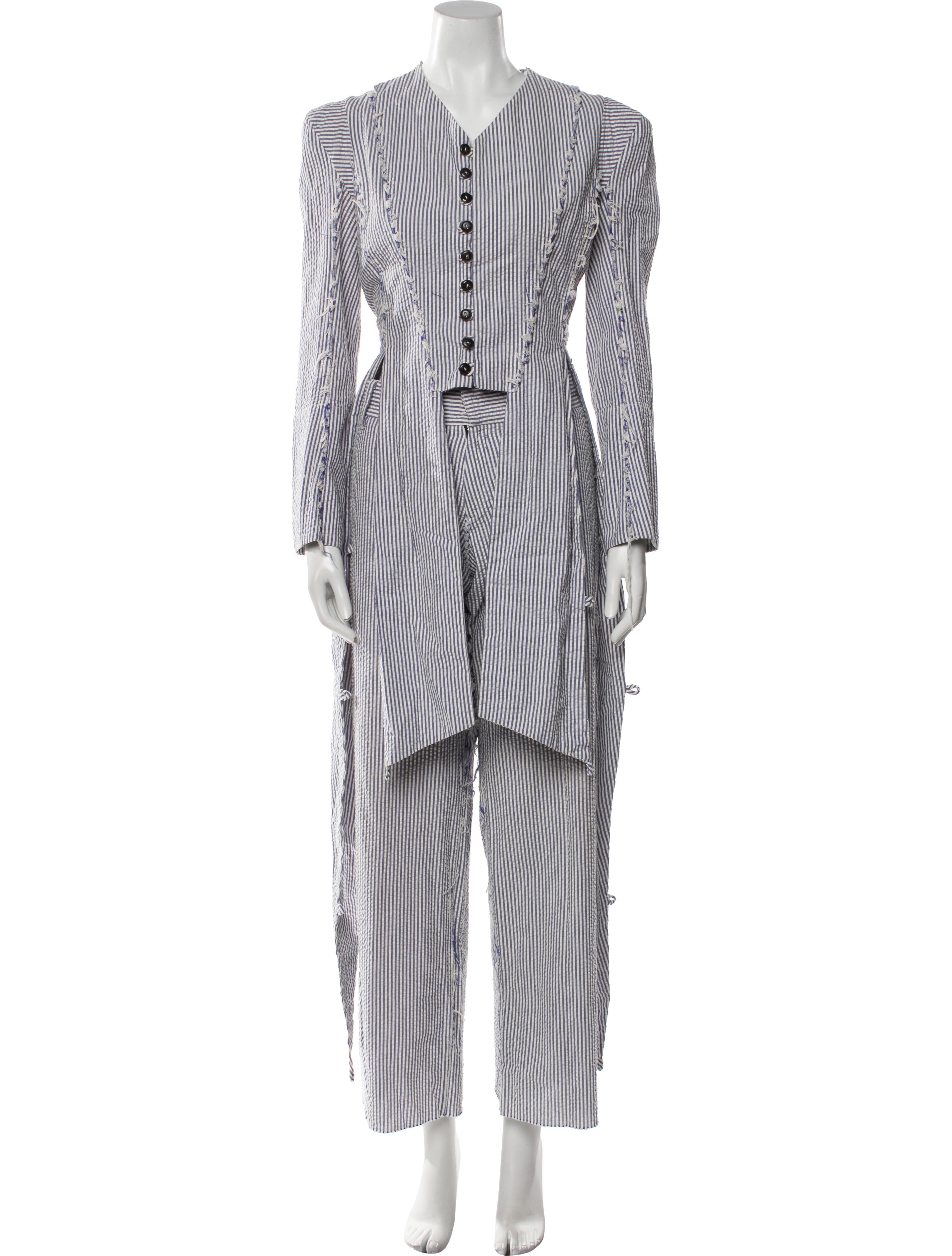 Gary Graham Striped Pant Set