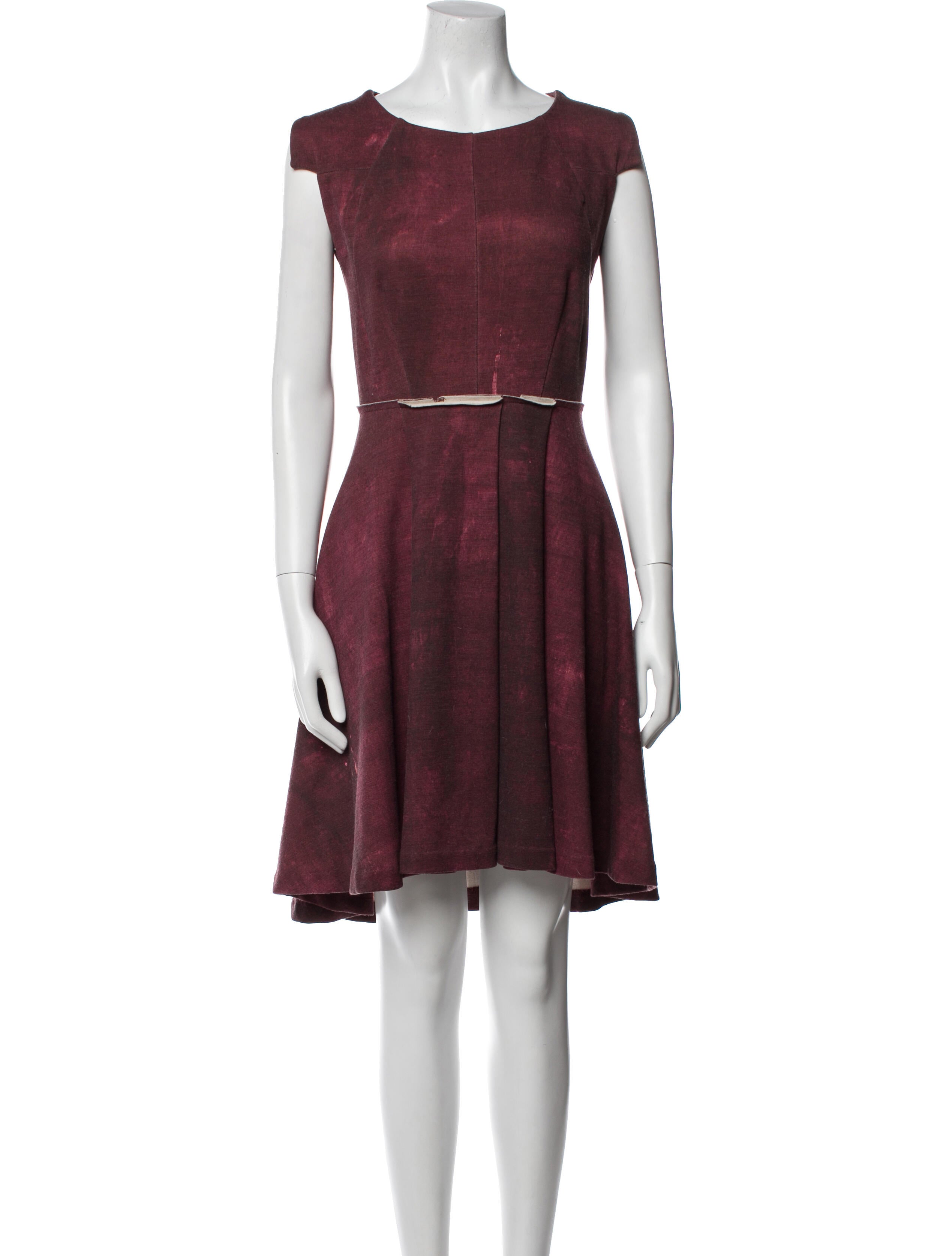 Gary Graham Wool Knee-Length Dress
