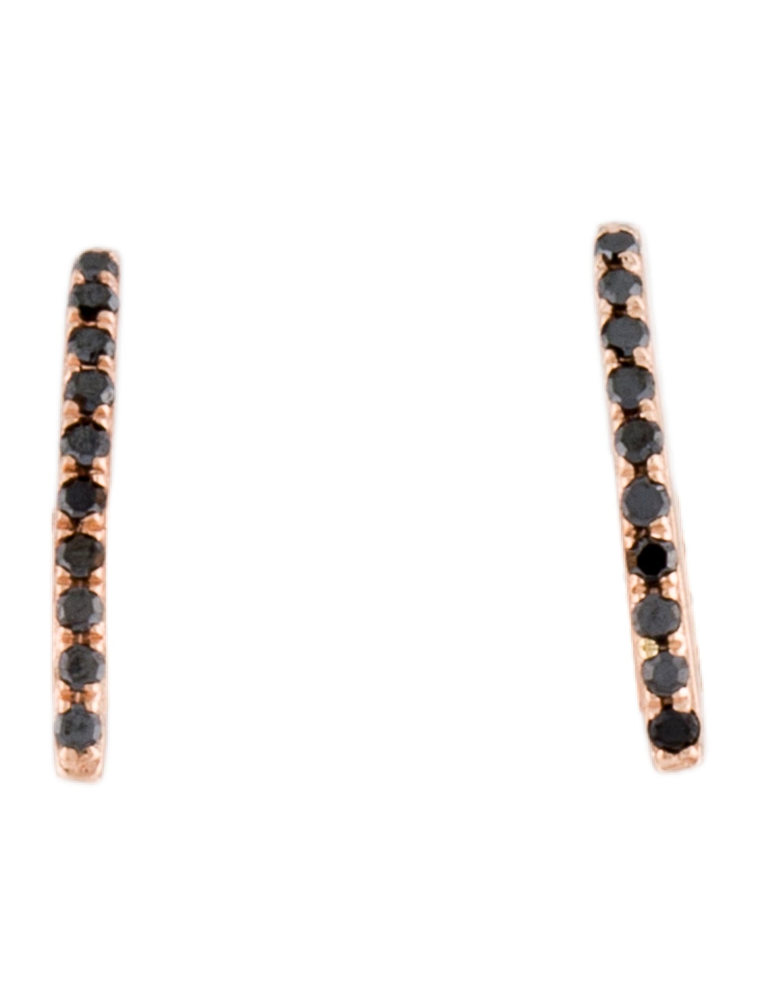 Gabriela Artigas 14K Diamond Mini Axis Stud Earrings