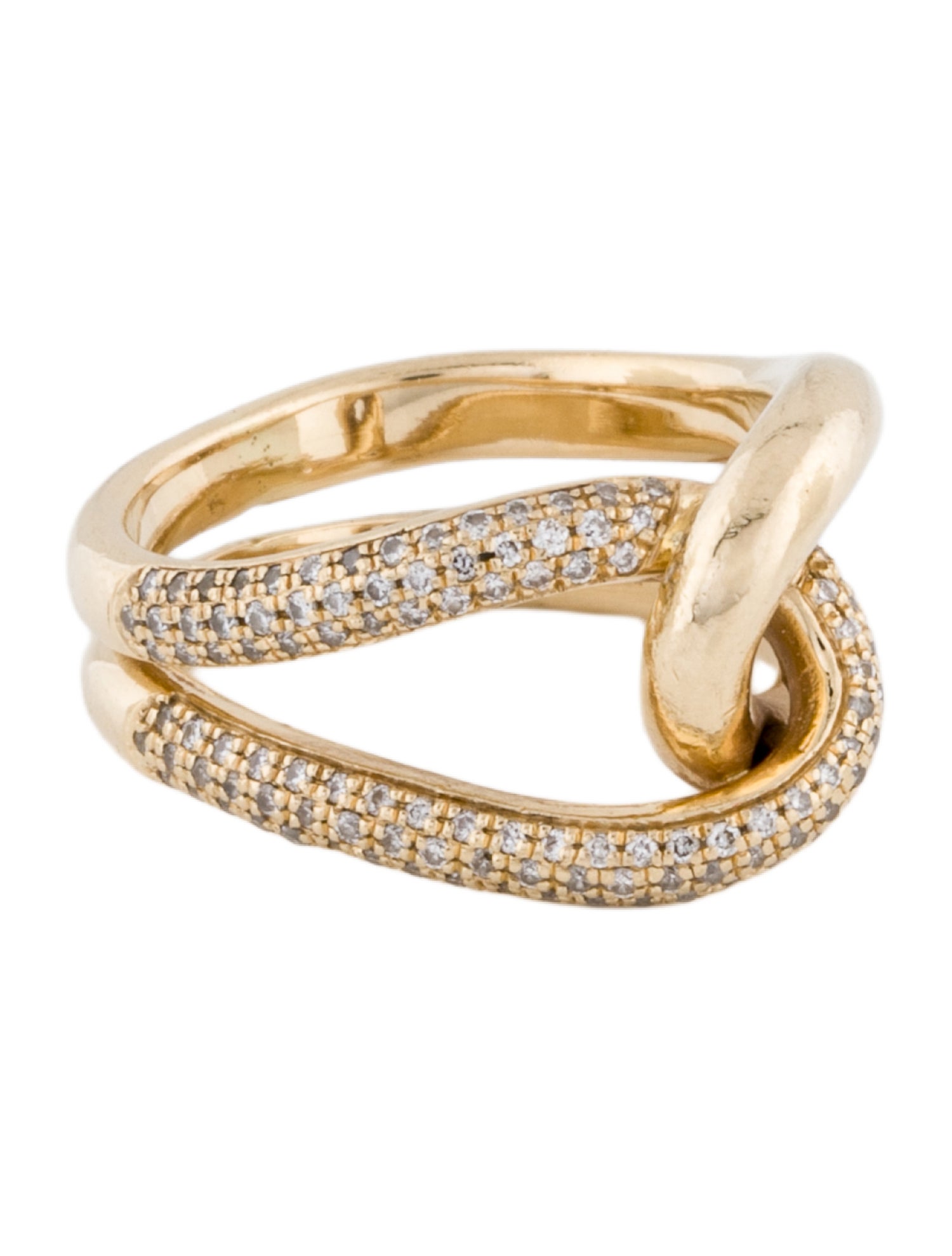 Gabriela Artigas 14K Diamond Link Ring
