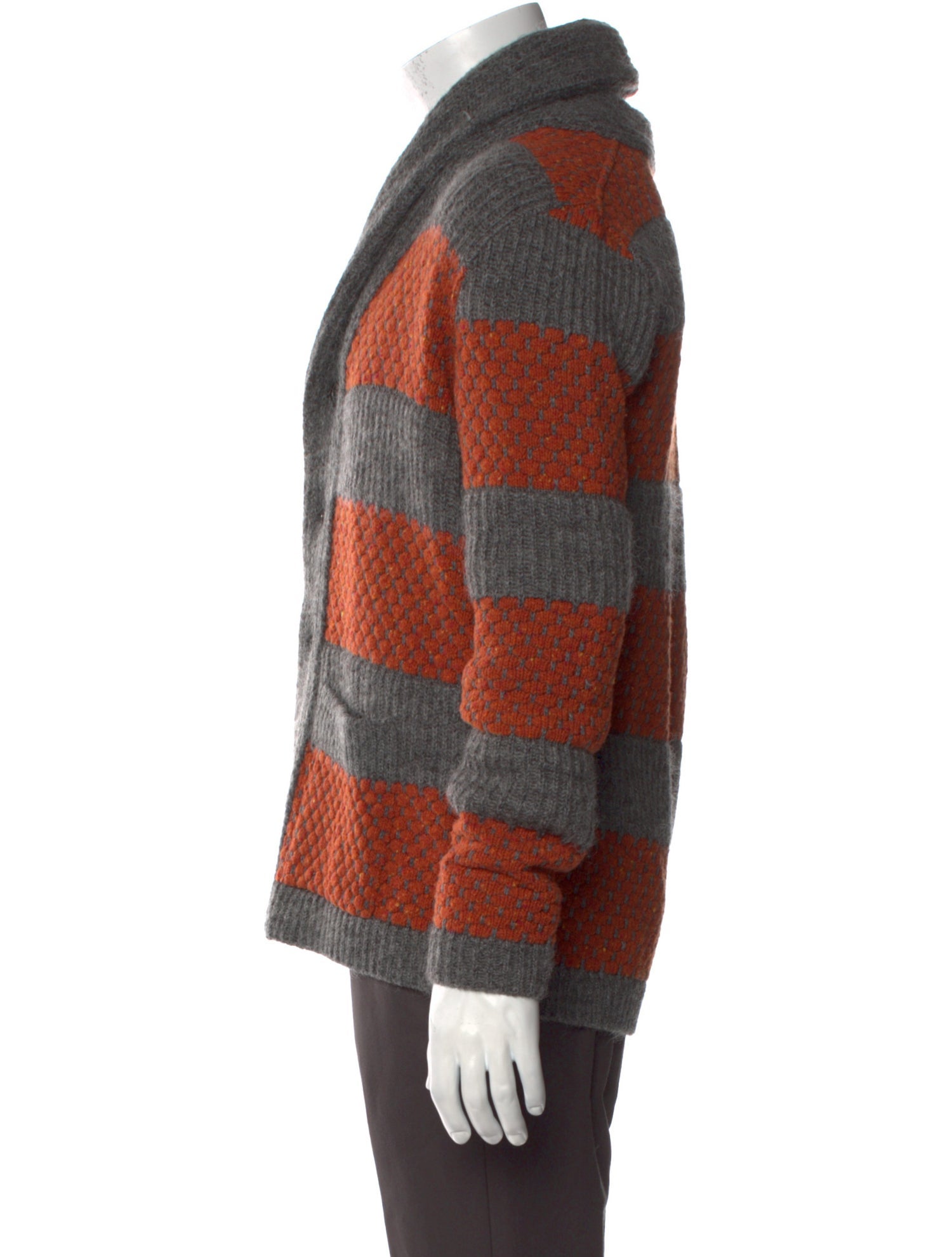 Gabriele Pasini Wool Striped Cardigan