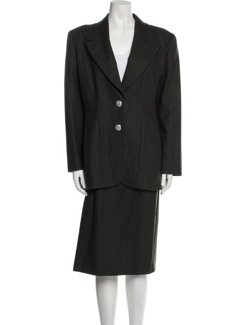 gai mattiolo Wool Striped Skirt Suit