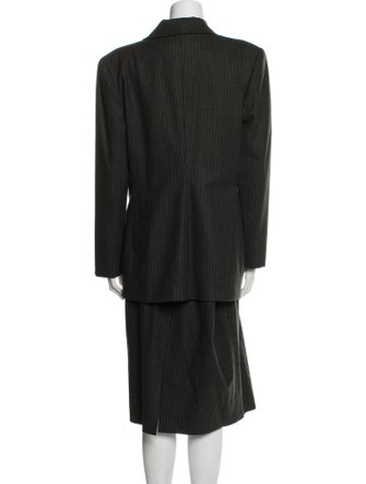 gai mattiolo Wool Striped Skirt Suit