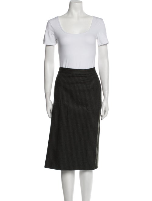 gai mattiolo Wool Striped Skirt Suit