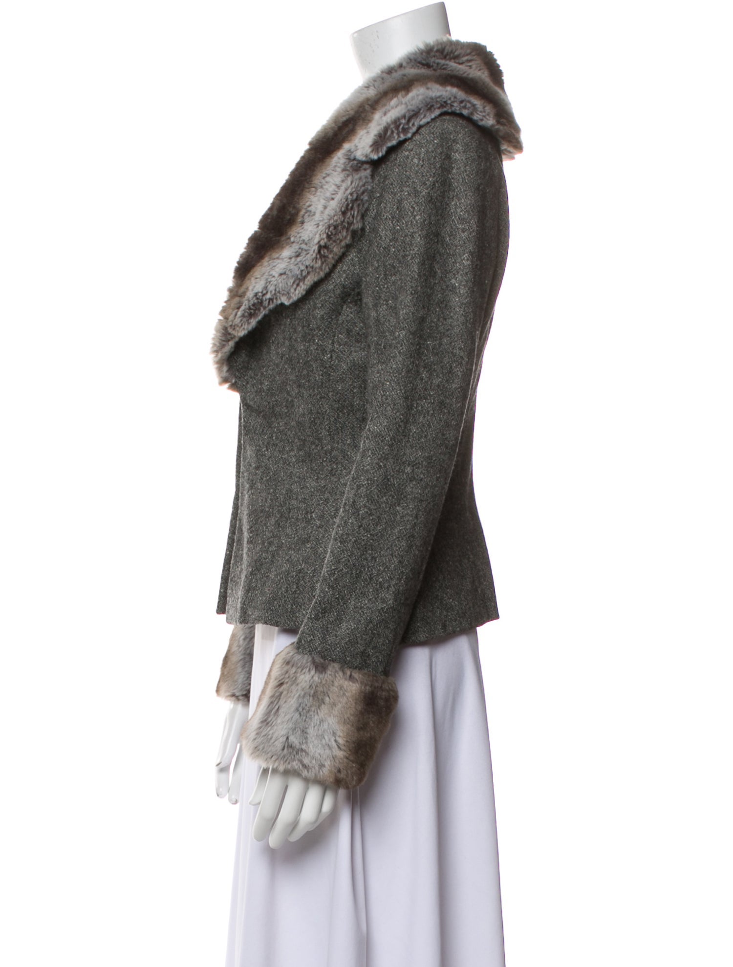 gai mattiolo Wool Faux Fur Jacket