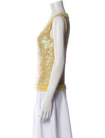 gai mattiolo Scoop Neck Sleeveless Top