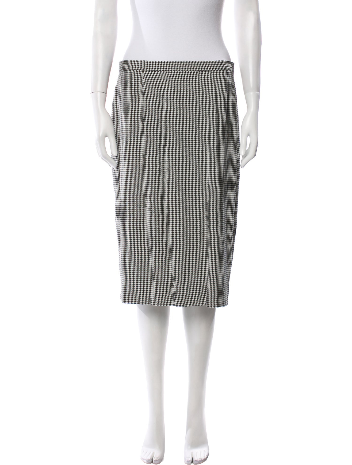 gai mattiolo Houndstooth Print Knee-Length Skirt