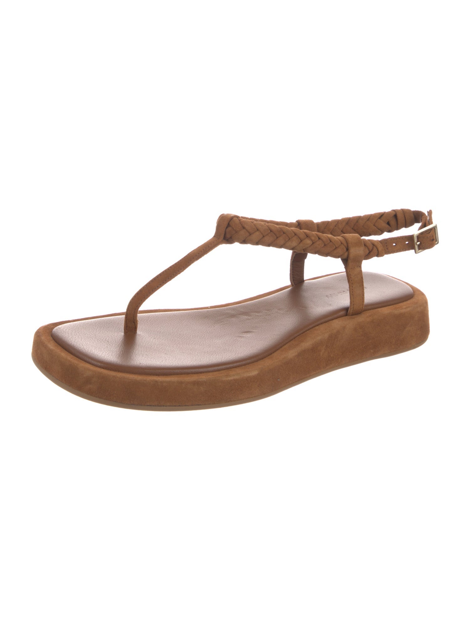 GIA x FAI Suede T-Strap Sandals