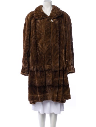Garber Furs Mink Printed Fur Coat