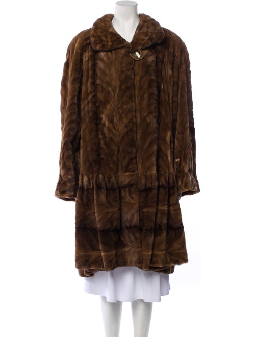 Garber Furs Mink Printed Fur Coat
