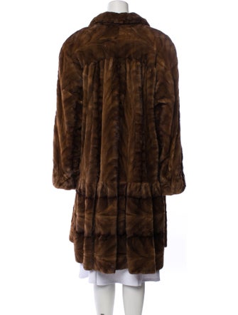 Garber Furs Mink Printed Fur Coat