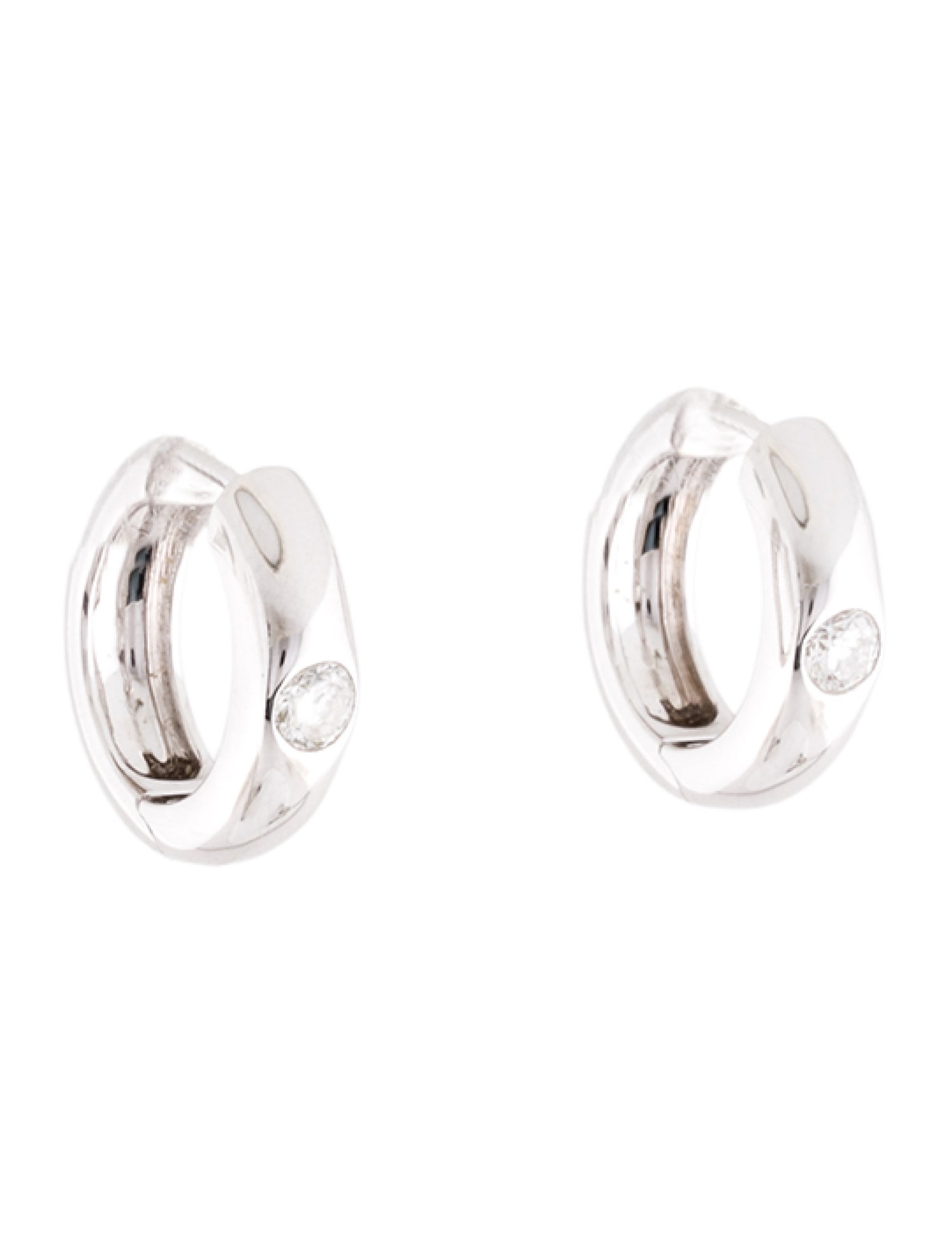 HANA 18K Diamond Hoop Earrings