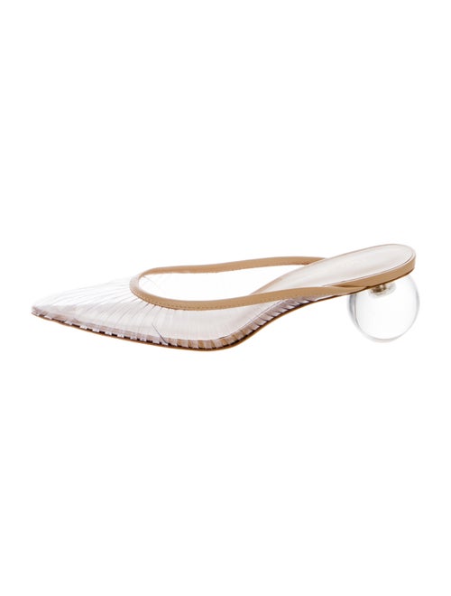 Cult Gaia Alia PVC Mules Clear