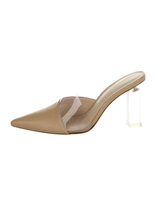 Cult Gaia Leather Mules Clear