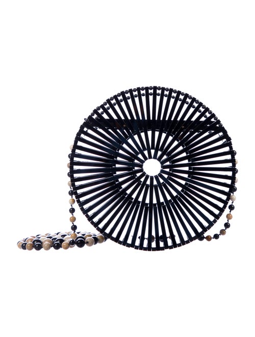 Cult Gaia Luna Acrylic Crossbody Bag Black