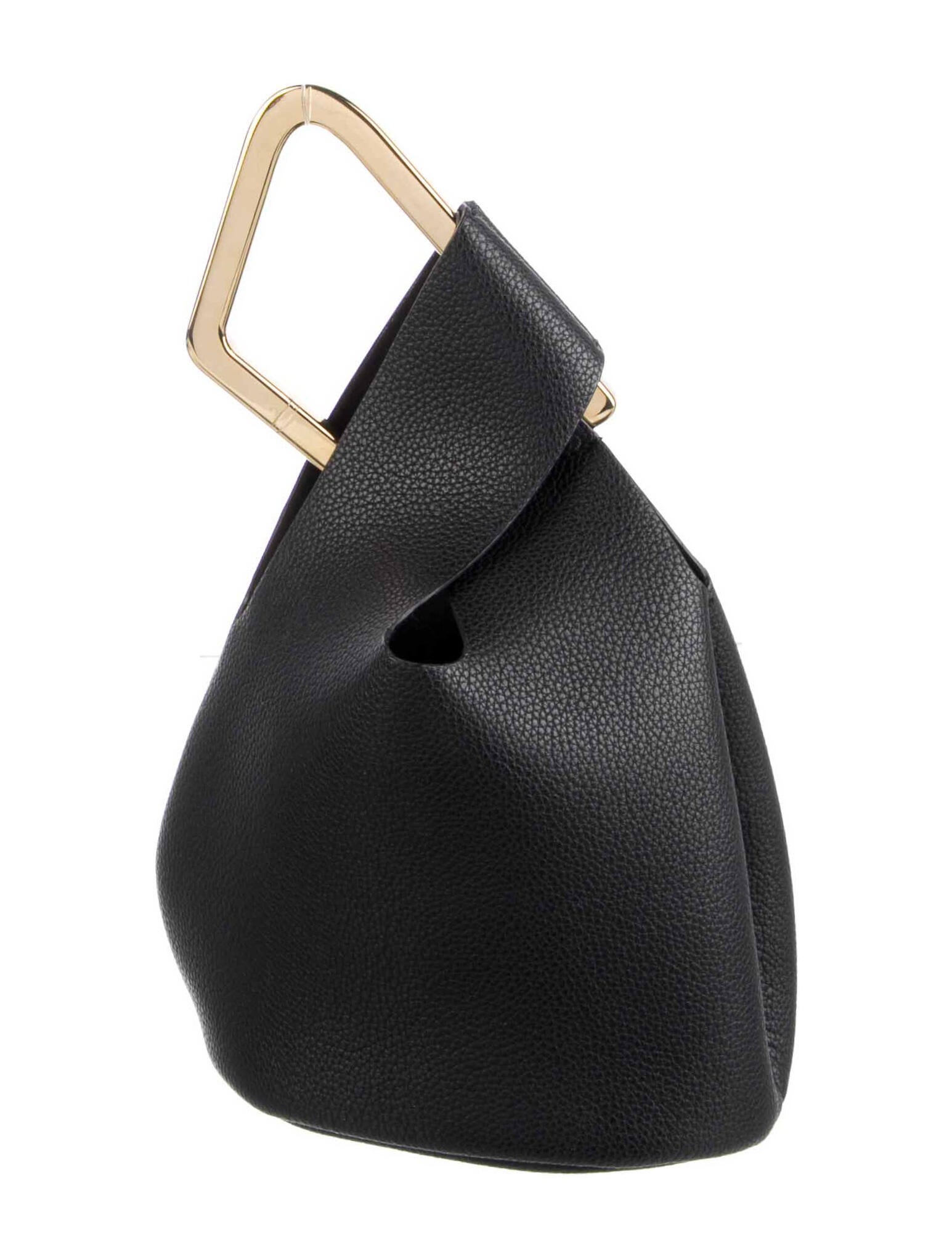 Cult Gaia Pebbled Leather Mini Bag Black Mini Bags, Handbags