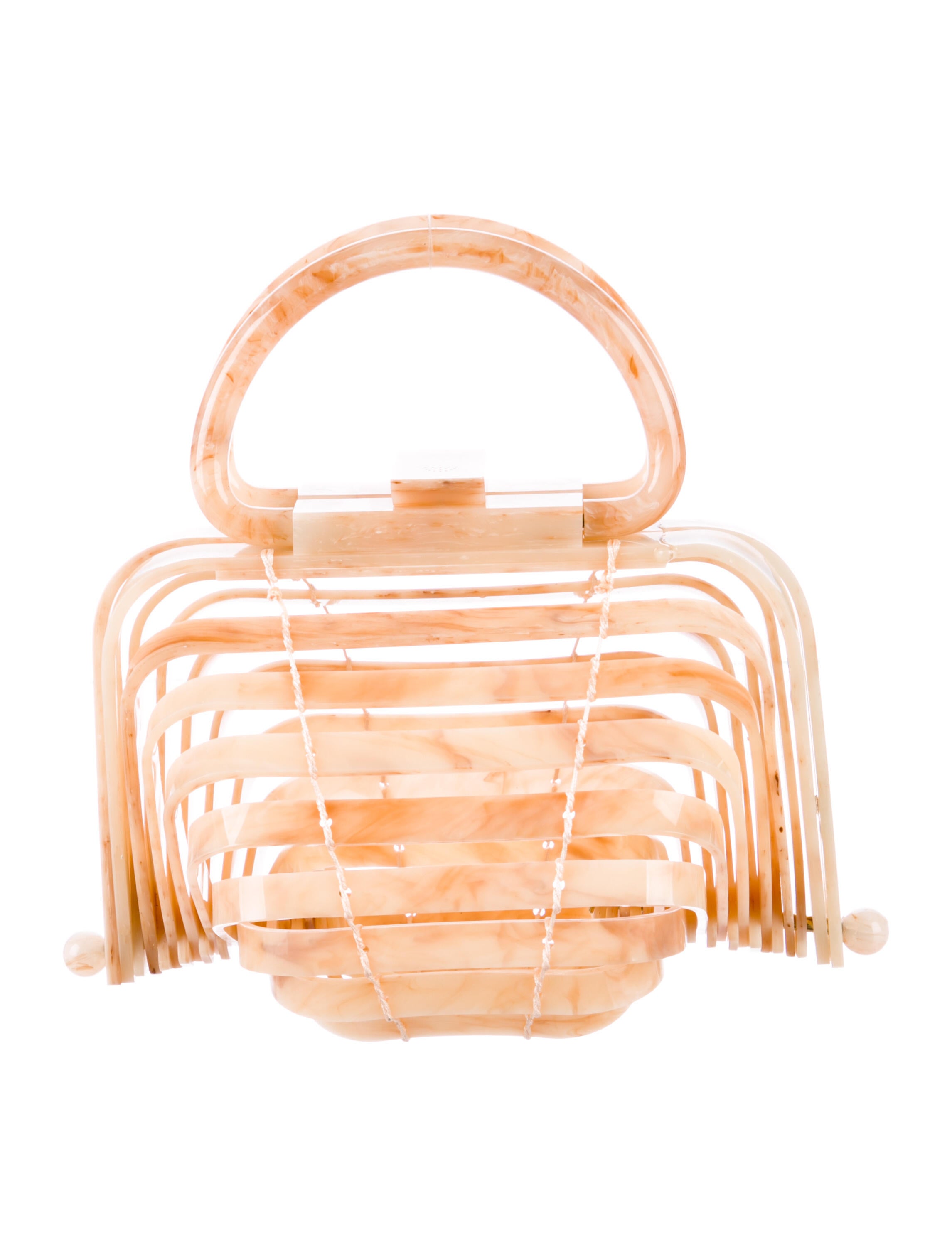 Cult Gaia Acrylic Handle Bag Neutrals Handle Bags, Handbags