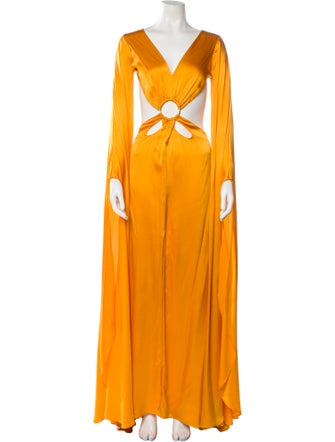 Cult Gaia Silk Long Dress