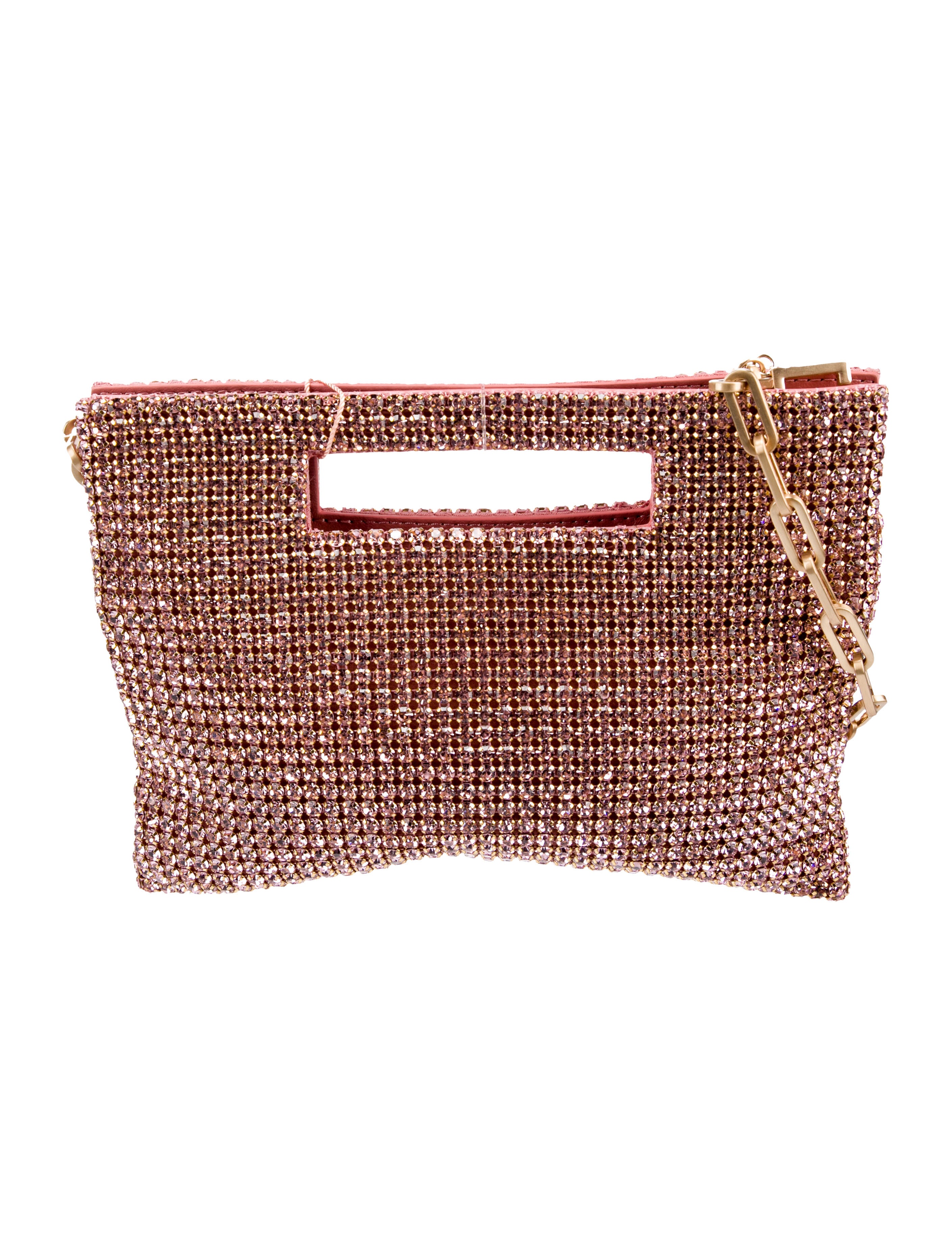 Cult Gaia Lucinda Crystal Mini Shoulder Bag w/Tags - Pink Mini Bags, Handbags - WGAIA37841 | The