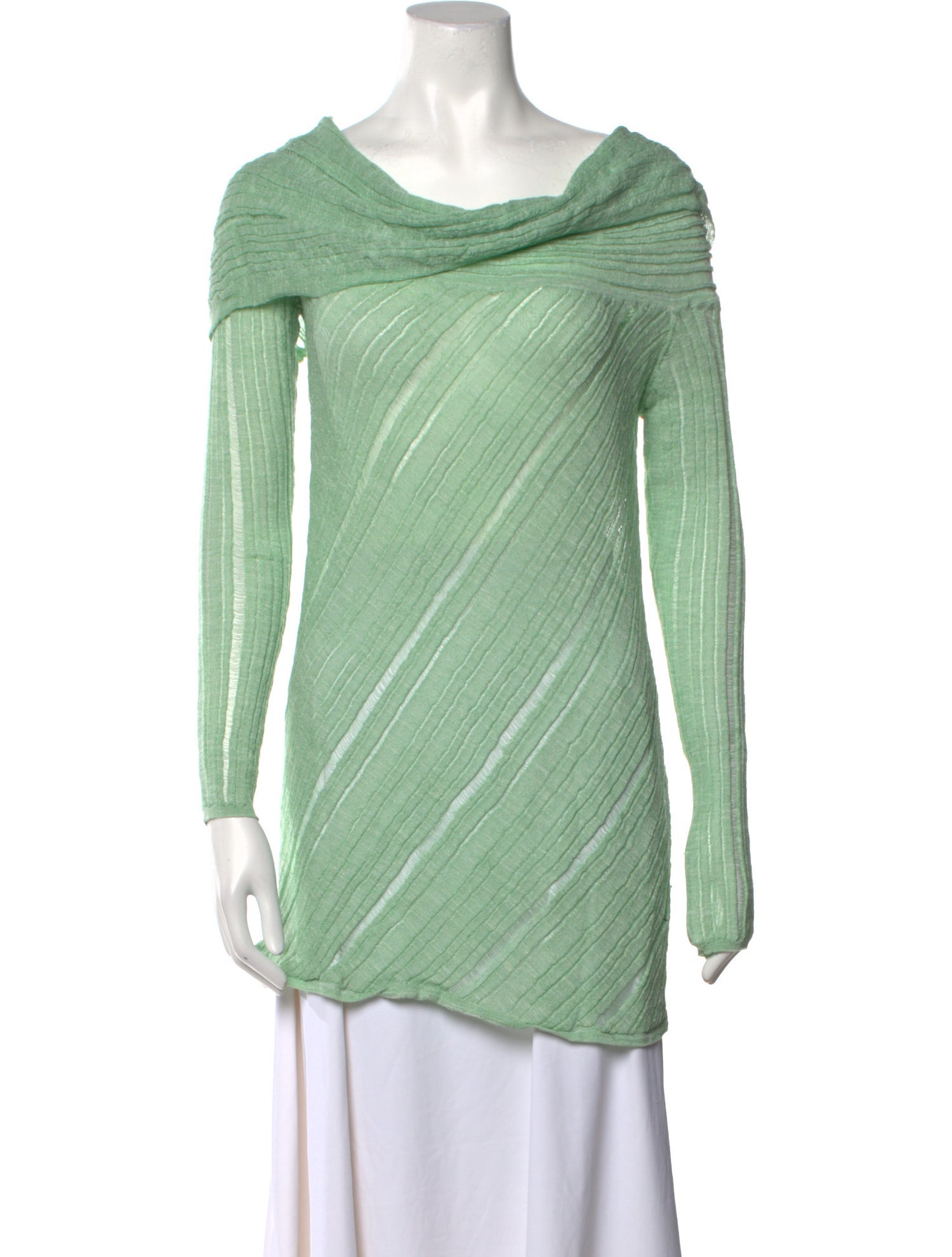 Cult Gaia Cowl Neck Long Sleeve Tunic