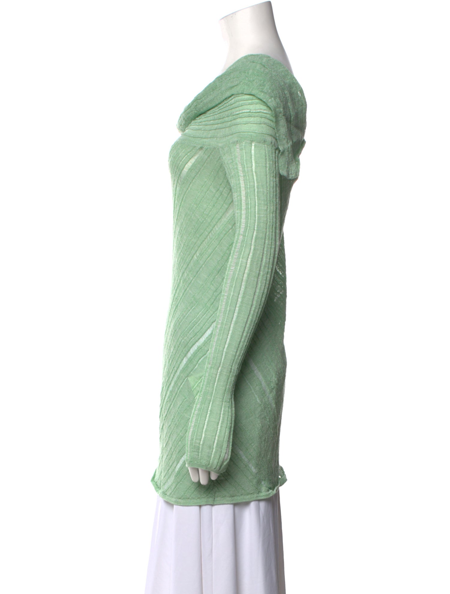 Cult Gaia Cowl Neck Long Sleeve Tunic