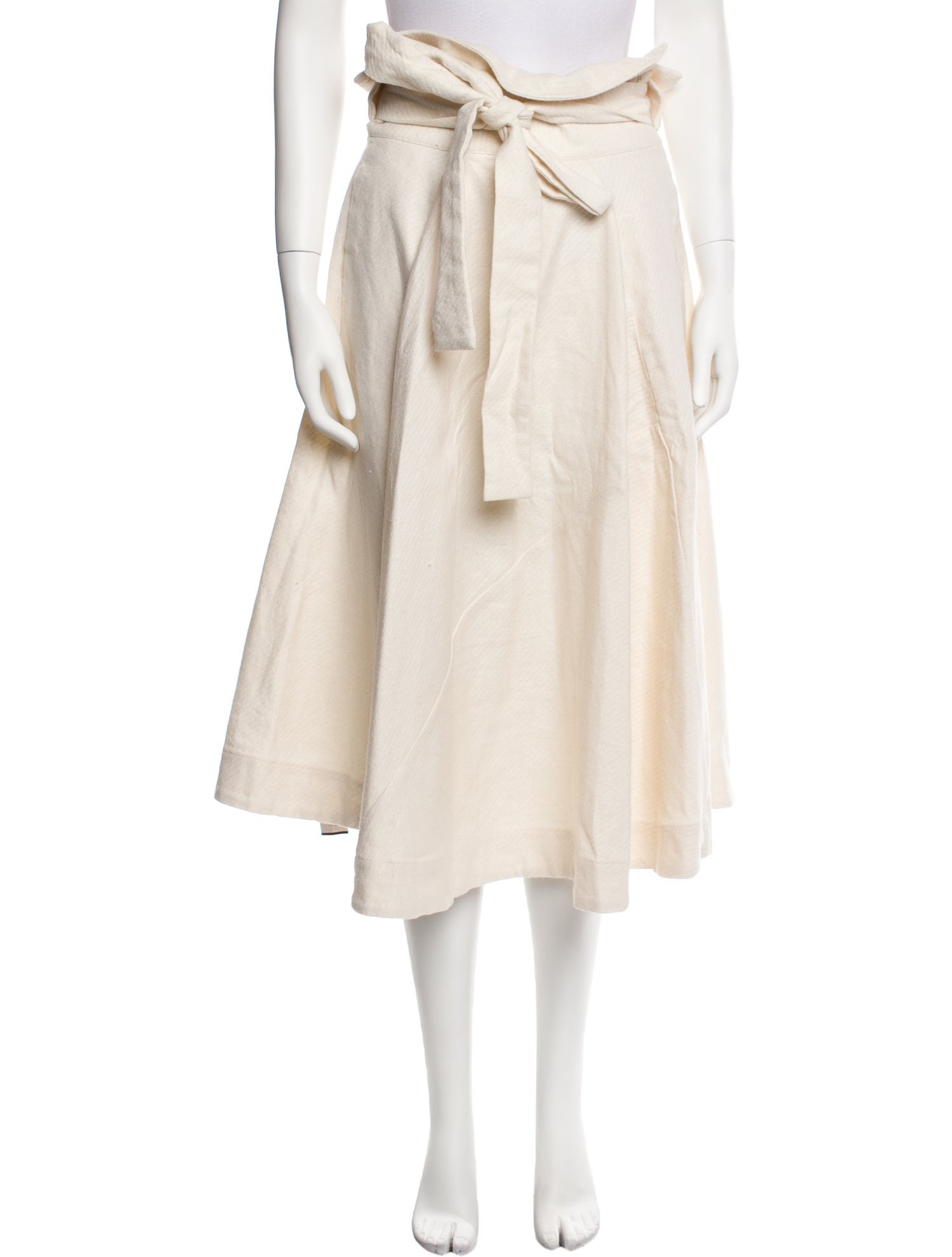 Cult Gaia Ruffle Embellishment Midi Length Skirt