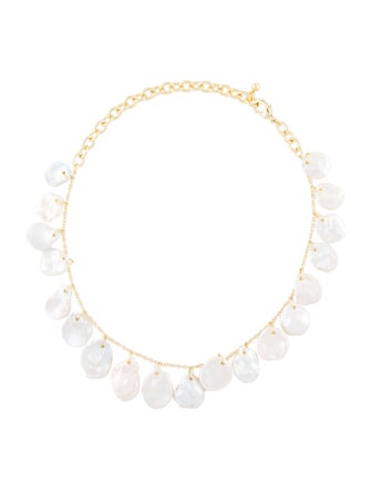 Cult Gaia Pearl Devora Choker Necklace