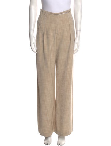 Pre-owned Cult Gaia Wide Leg Pants In Neutral