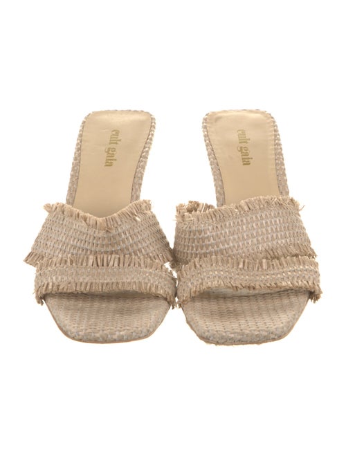 Cult Gaia Straw Slides