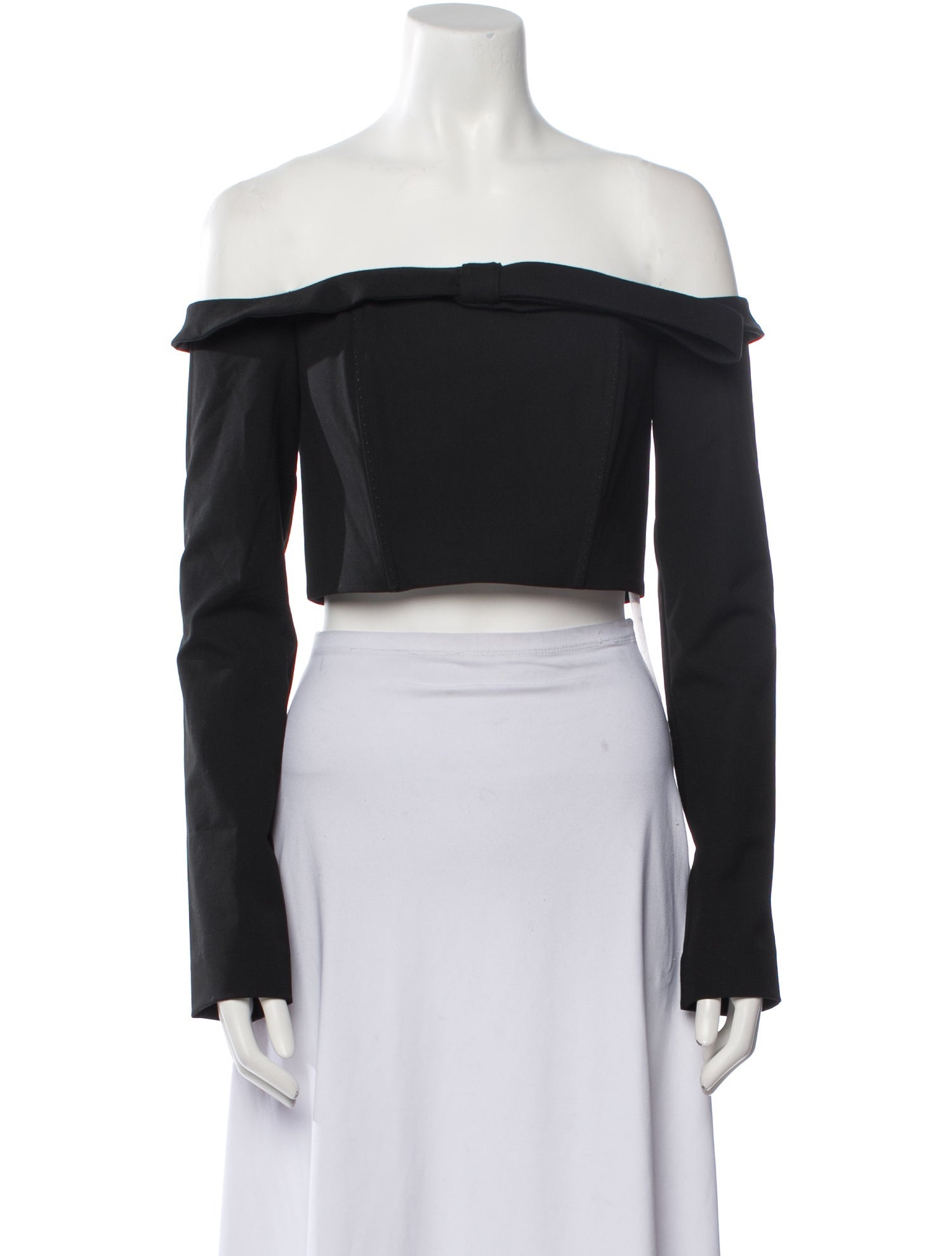 Cult Gaia Off-The-Shoulder Long Sleeve Crop Top w/ Tags