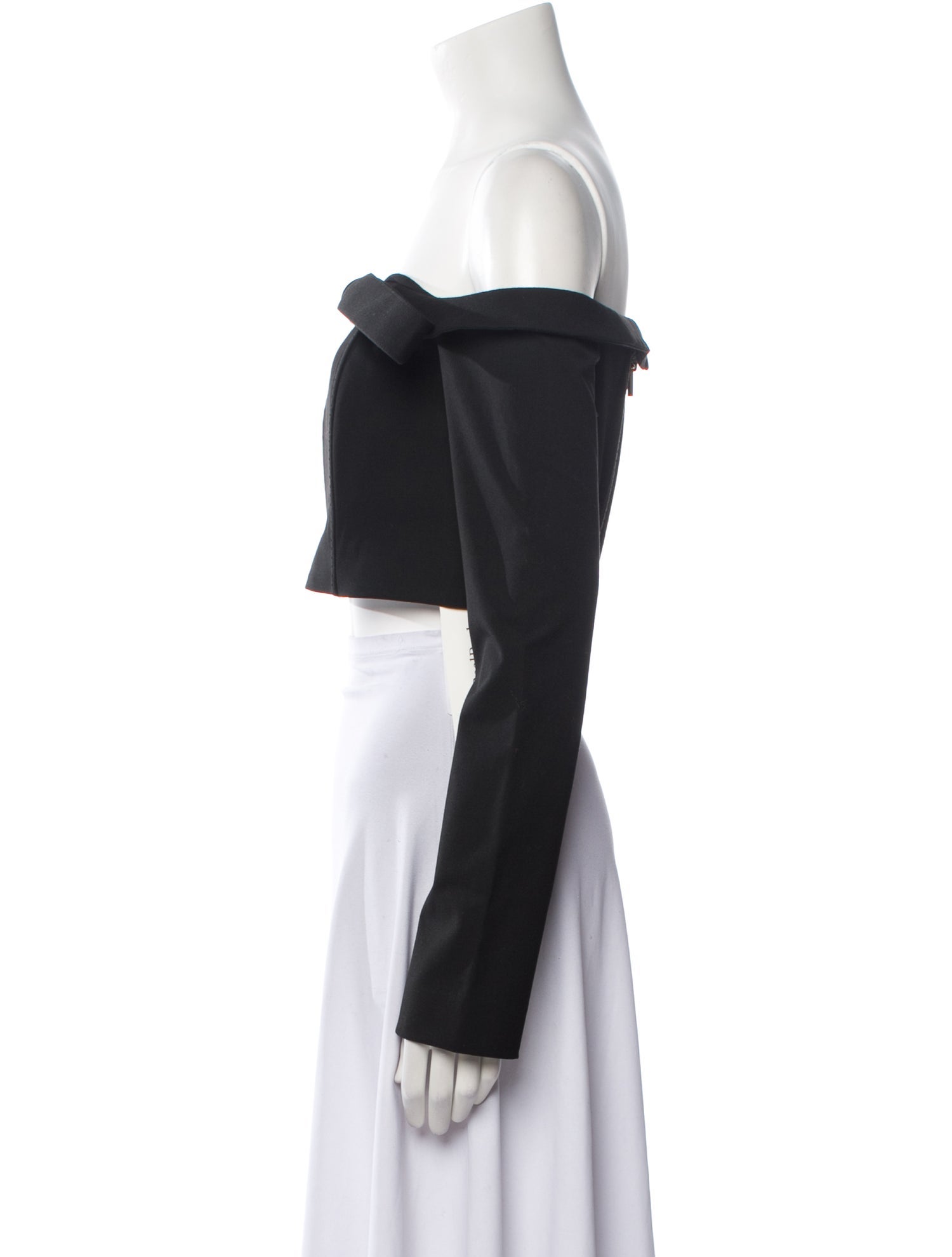 Cult Gaia Off-The-Shoulder Long Sleeve Crop Top w/ Tags